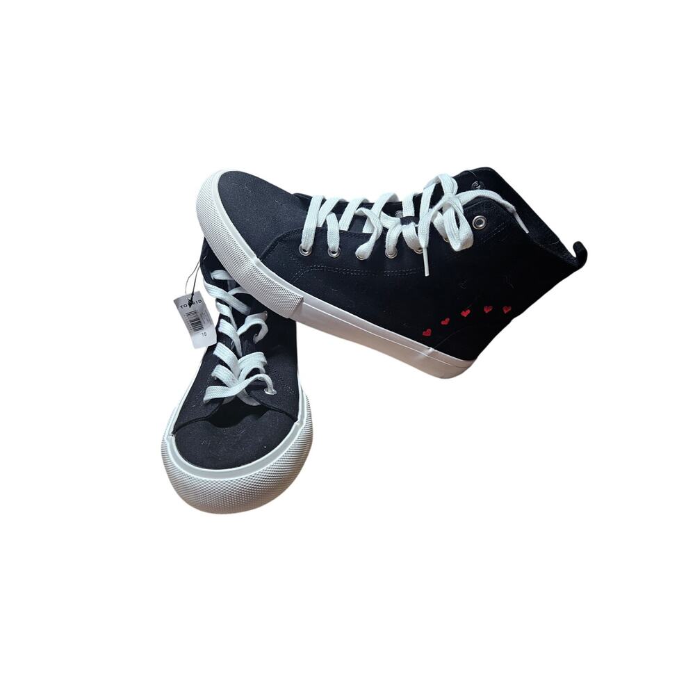 Torrid High Top Heart Sneakers Black Size 10
